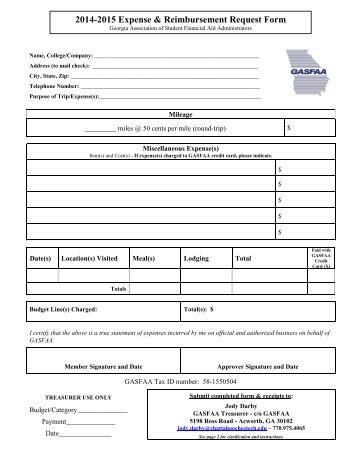 expense reimbursement