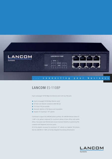 LANCOM ES-1108P - LANCOM Systems