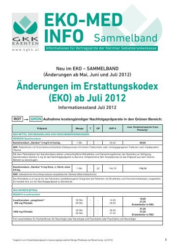 EKO-Med-Info, Juli 2012 - Kärntner Gebietskrankenkasse