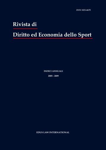 Rivista di Diritto ed Economia dello Sport - Rdes.it