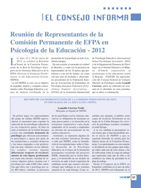 NÃMERO 57. ABRIL - JUNIO 2012 - Consejo General de Colegios ...