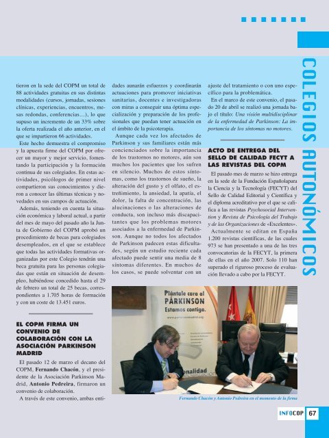 NÃMERO 57. ABRIL - JUNIO 2012 - Consejo General de Colegios ...