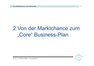 2 Von der Marktchance zum „Core“ Business-Plan - ifte