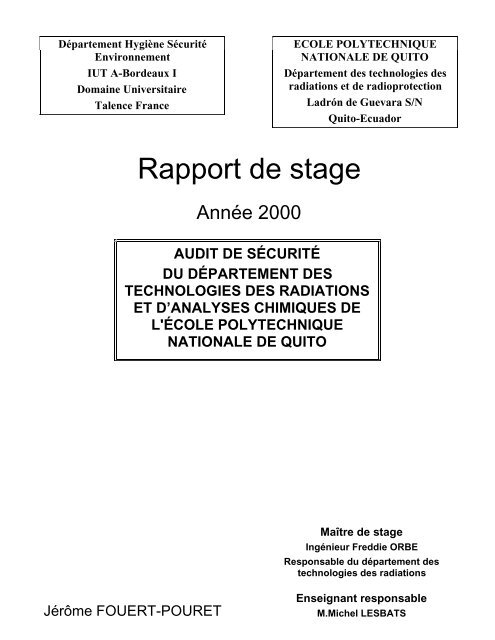 exemple de sommaire pour rapport de stage   14