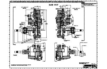 Hydro-Gear EZT transaxles drawing - BIBUS France