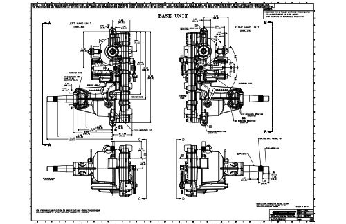 Hydro-Gear EZT transaxles drawing - BIBUS France