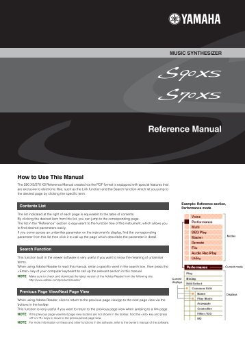 S90 XS/S70 XS Reference Manual - zZounds.com