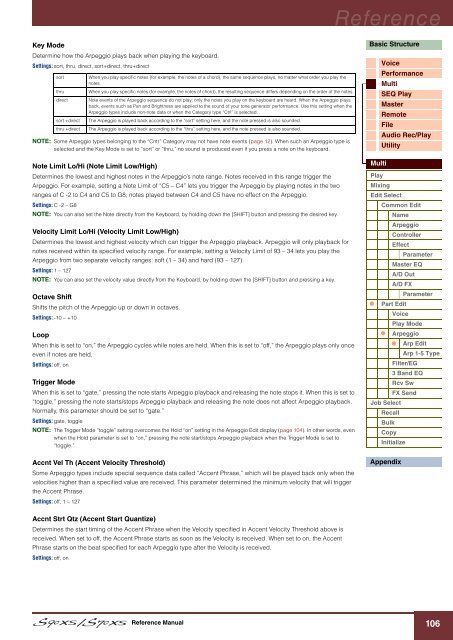 S90 XS/S70 XS Reference Manual - zZounds.com