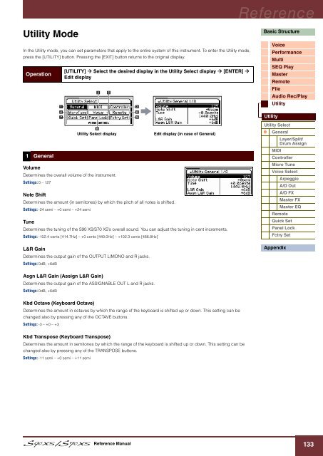 S90 XS/S70 XS Reference Manual - zZounds.com