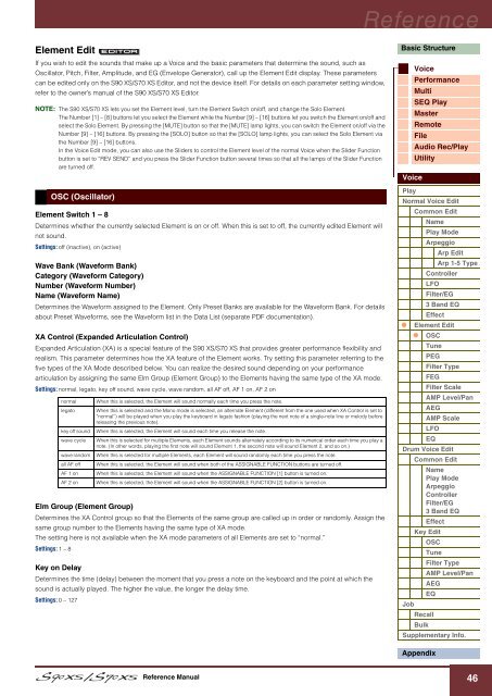 S90 XS/S70 XS Reference Manual - zZounds.com