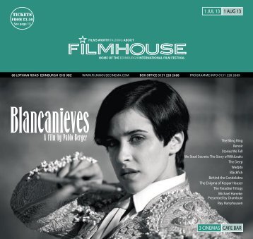 01 Jul - Filmhouse Cinema Edinburgh
