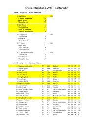 Kreismeisterschaften 2009 - Luftgewehr - KKS Reihen