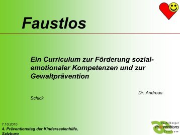 Faustlos - Kinderseelenhilfe