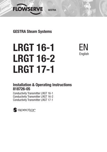 LRGT 16-1 LRGT 16-2 LRGT 17-1 - Gestra AG