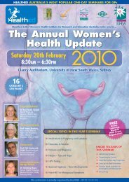 The Annual Women's Health Update