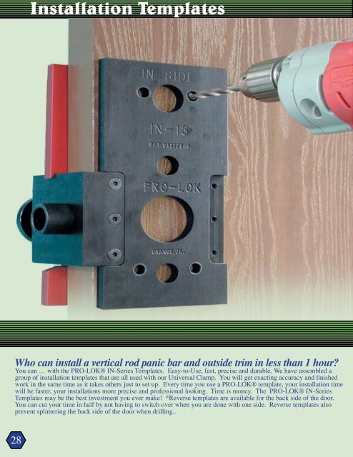 Pro-Lok Product Catalog - Locksmith Security Association of ...