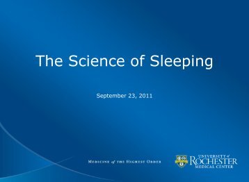 The Science of Sleeping