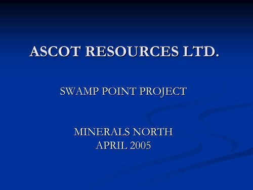 Swamp Point Project - Minerals North