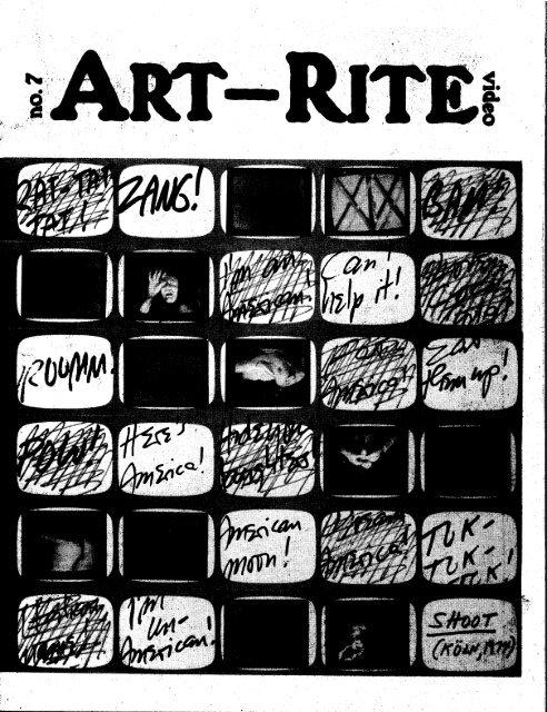 Art-Rite Artist Contributors - Experimental Television Center