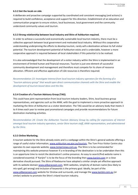 Part 1 - Shire of Ashburton