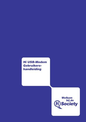 Hi USB-Modem Gebruikers- handleiding - Gsmweb.nl