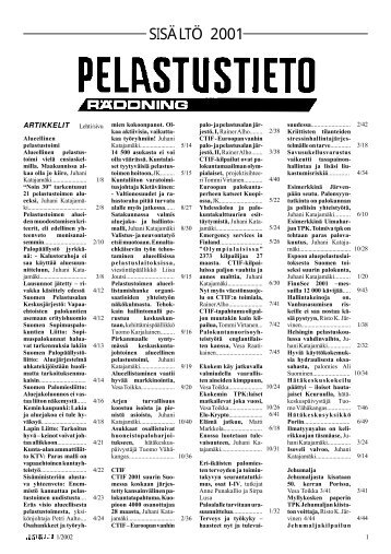 Vuosi 2001 - Pelastustieto