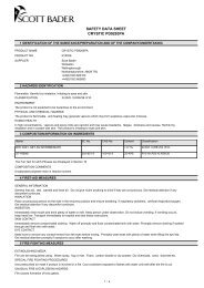 SAFETY DATA SHEET CRYSTIC PD9293PA