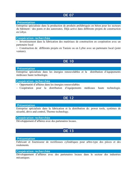 LISTE DES ENTREPRISES ALLEMANDES