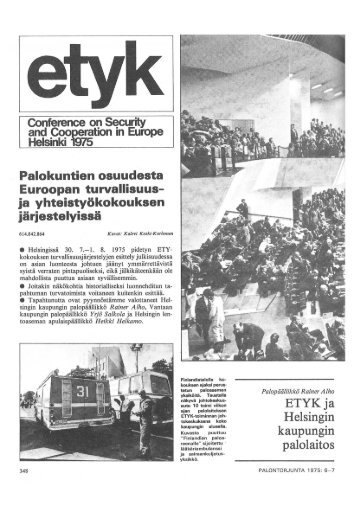 ETYK 1975 - Palokuntien osuus kokouksen ... - Pelastustieto