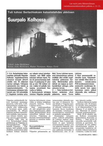 Palontorjunta 1/1984 - Pelastustieto