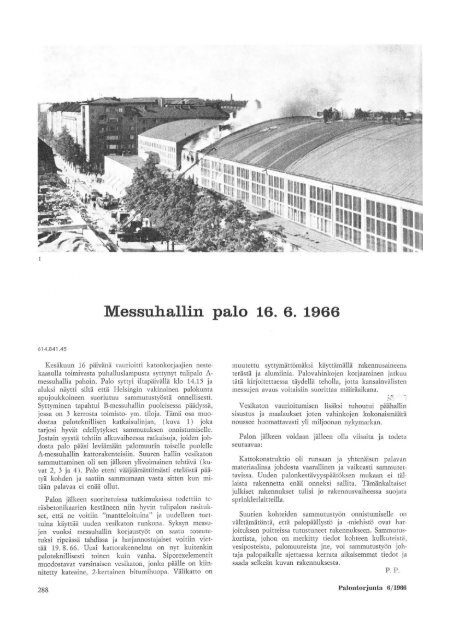 Palontorjunta 6/1966 - Pelastustieto