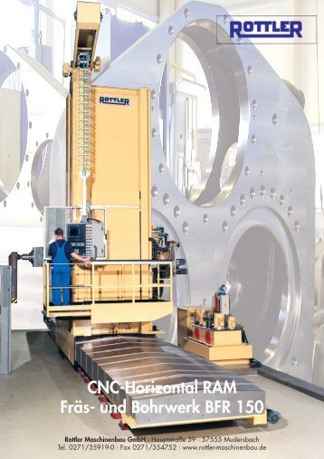 CNC-Horizontal RAM FrÃ¤s- und Bohrwerk BFR 150