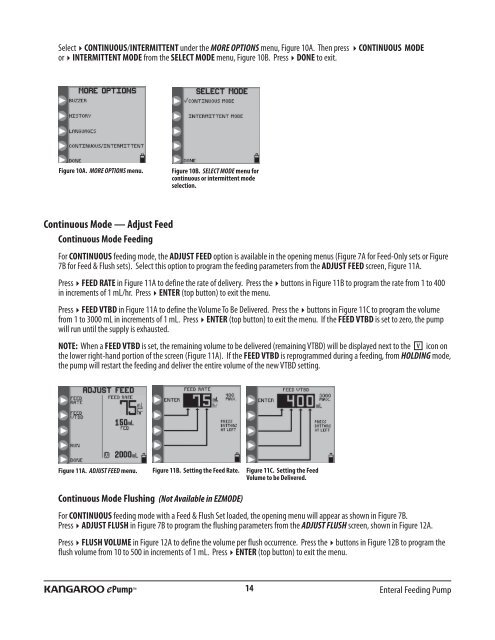 Kangaroo EPump Feeding Pump User Manual