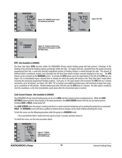 Kangaroo EPump Feeding Pump User Manual