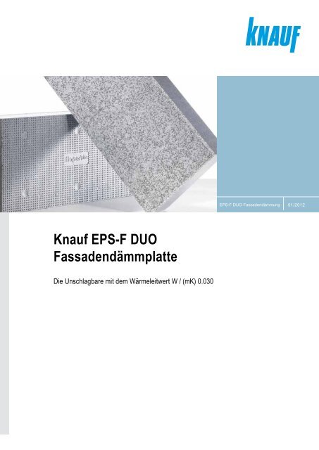 Knauf EPS-F DUO Fassadendämmplatte - bei Knauf