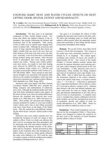 Coupling Mars' Dust and Water Cycles - The Mars Climate Database