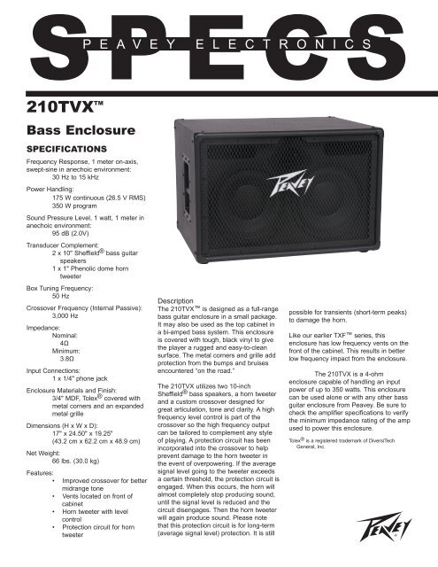 Speaker Peavey