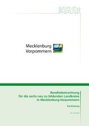 KGSt-Gutachten Mecklenburg-Vorpommern