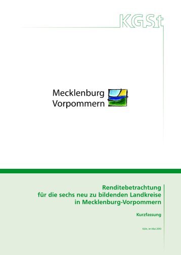 KGSt-Gutachten Mecklenburg-Vorpommern