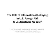 The Role of Informational Lobbying in U.S. Foreign Aid: Is US ...