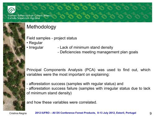 A ten years analysis of Quercus suber L. afforestation projects in the ...