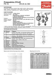 Przepustnica SYLAX PN 16 DN 25 do 350 - MERCO