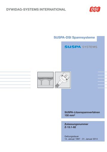 SUSPA-DSI Spannsysteme - DYWIDAG Systems International