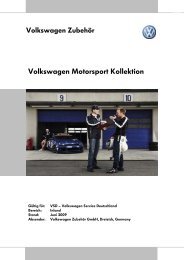 Volkswagen Motorsport Kollektion - Knubel