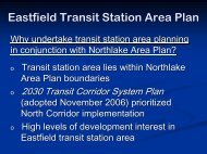 Eastfield Transit Station Area Plan