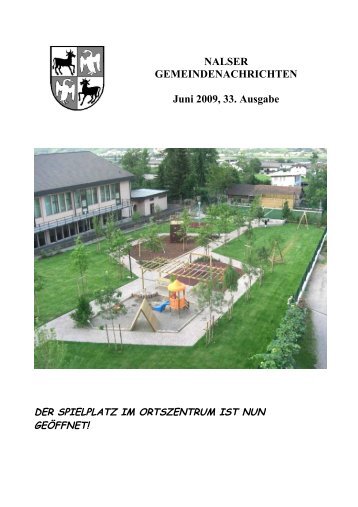 Gemeindeblatt 33/2009 (2,27 MB) - Gemeinde Nals