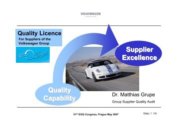 Quality Capability - Supplier Excellence - Matthias Grupe - EOQ