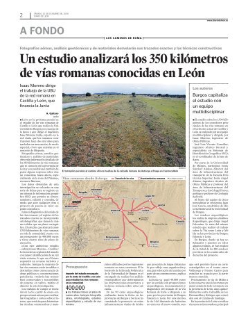 Un estudio analizarÃ¡ los 350 kilÃ³metros de vÃ­as romanas ... - Traianvs