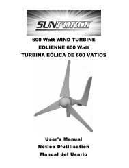 600 Watt WIND TURBINE ÉOLIENNE 600 Watt TURBINA EÓLICA ...