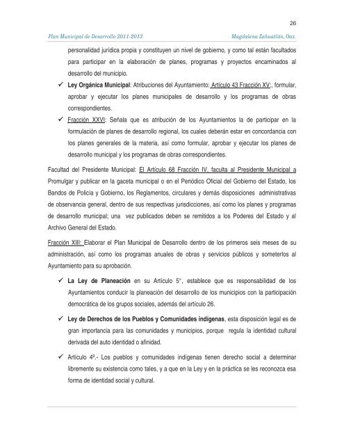 Plan de Desarrollo Municipal - Secretaria de Finanzas